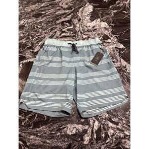 Roark Run Amok Serrano Shorts 4 Way Stretch Grey Blue Mens Size S NWT $68 RS301